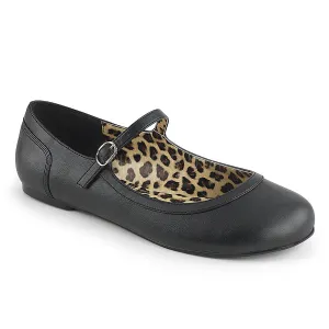 ANNA-02  Black Faux Leather