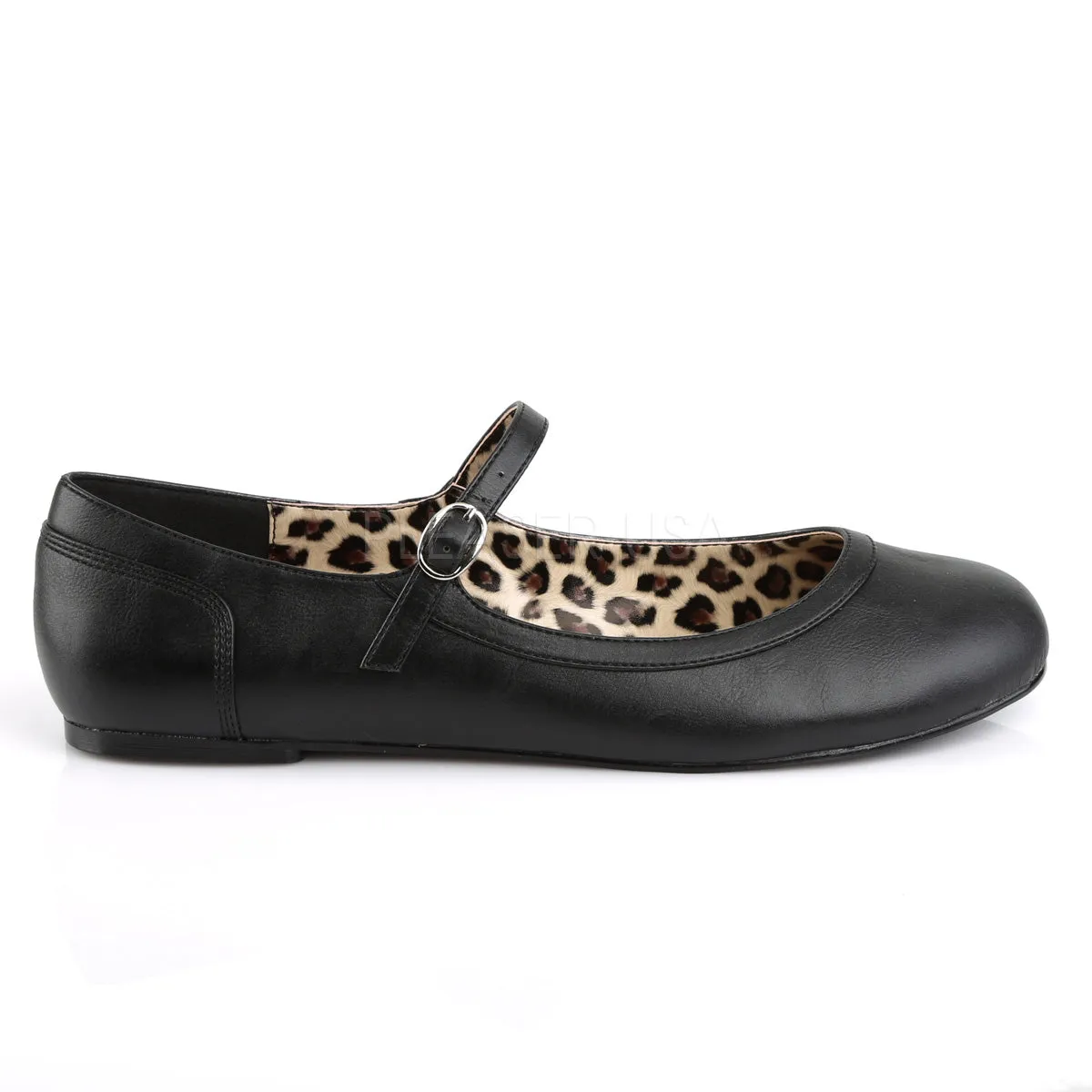 ANNA-02  Black Faux Leather