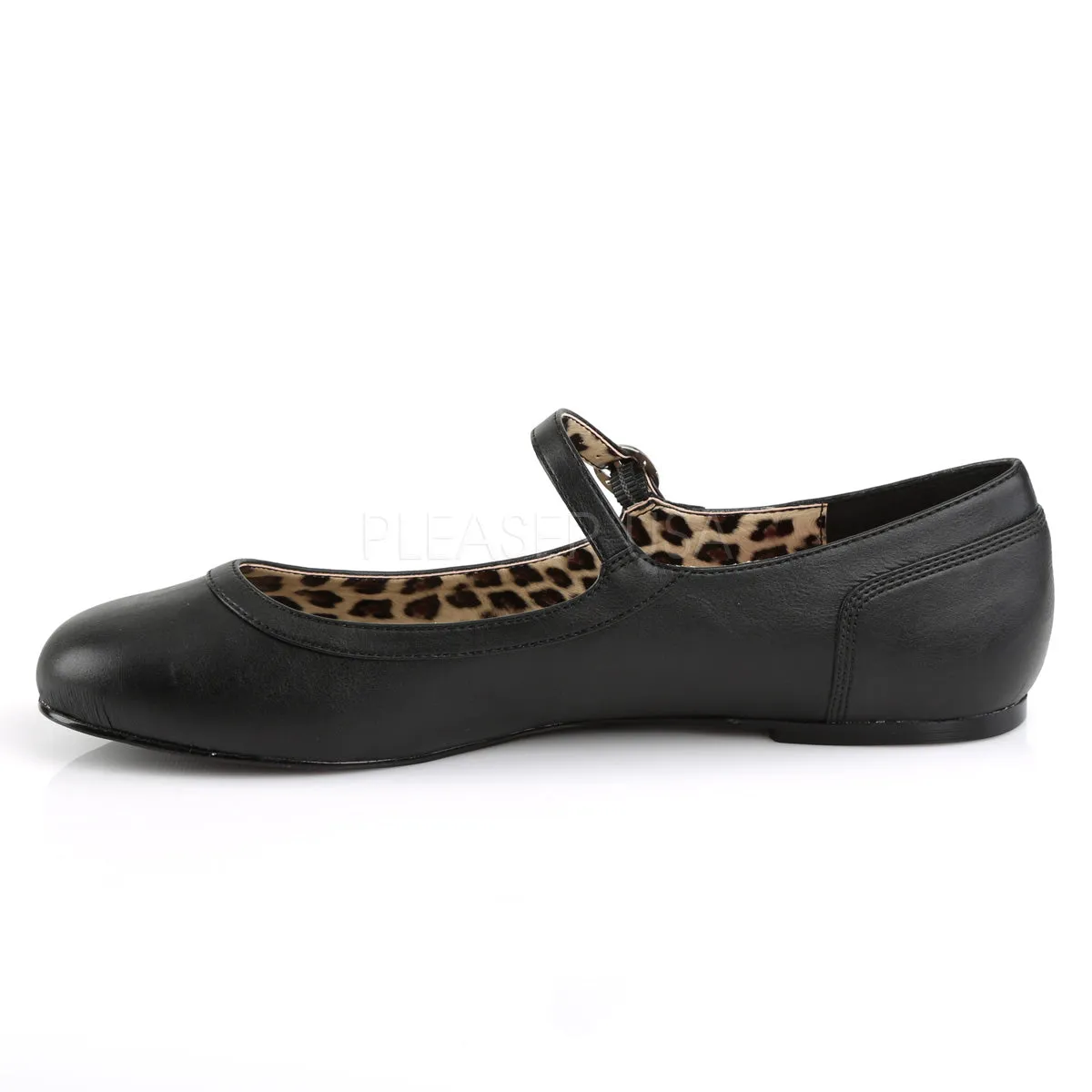 ANNA-02  Black Faux Leather