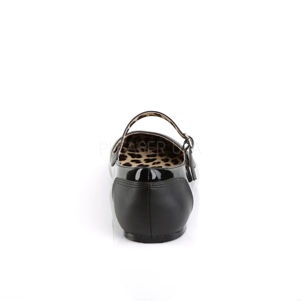 ANNA-02  Black Patent-Faux Leather