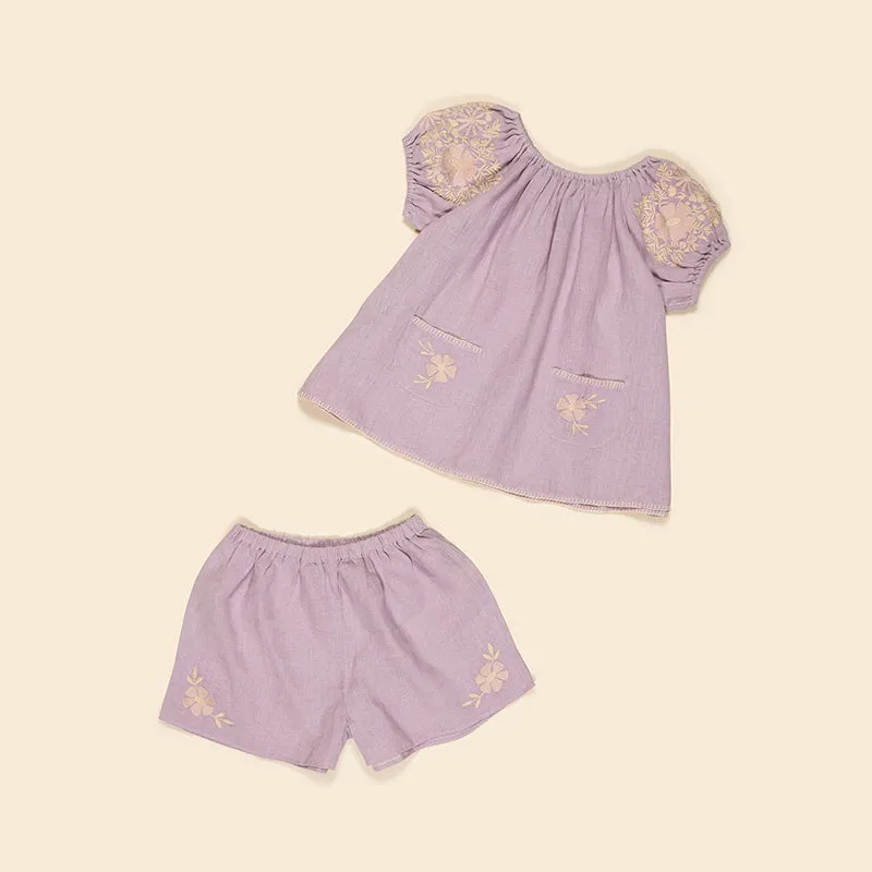 Apolina - Barbara shorts & top set - Lavender