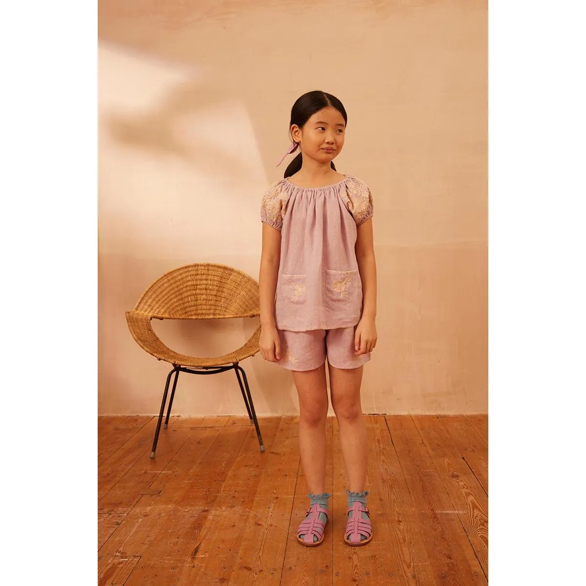 Apolina - Barbara shorts & top set - Lavender