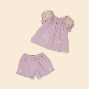 Apolina - Barbara shorts & top set - Lavender