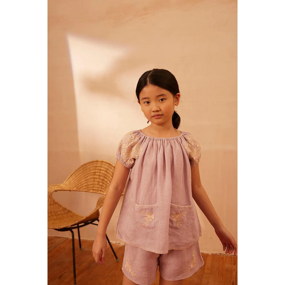 Apolina - Barbara shorts & top set - Lavender