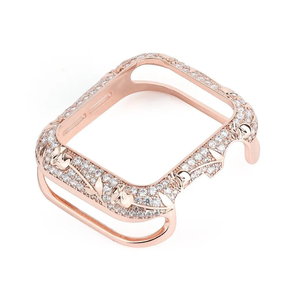 Armor Carved Diamond Protective Case Compatible With All Apple Watch Series