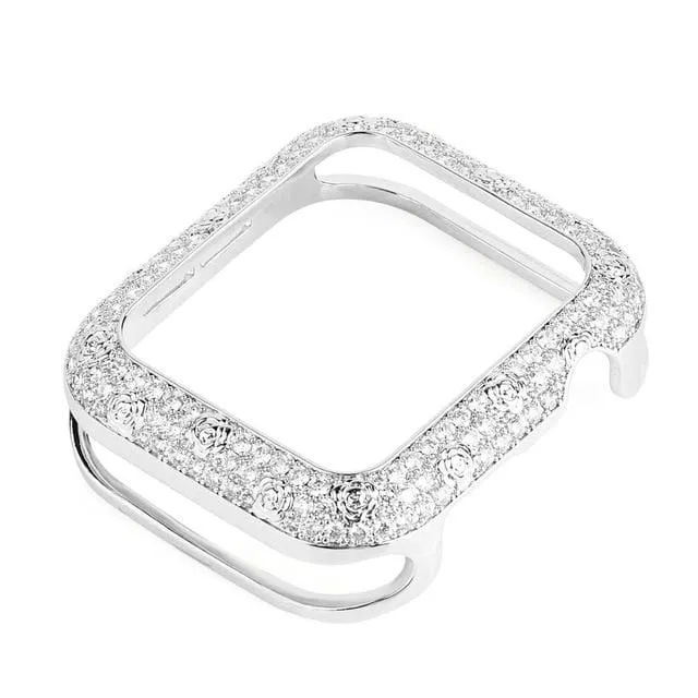 Armor Carved Diamond Protective Case Compatible With All Apple Watch Series