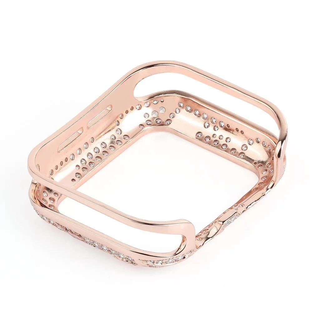 Armor Carved Diamond Protective Case Compatible With All Apple Watch Series