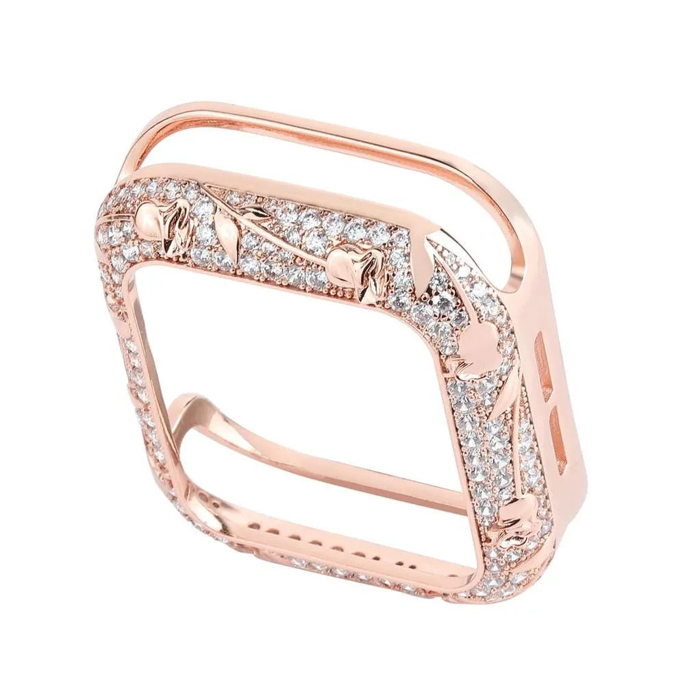 Armor Carved Diamond Protective Case Compatible With All Apple Watch Series