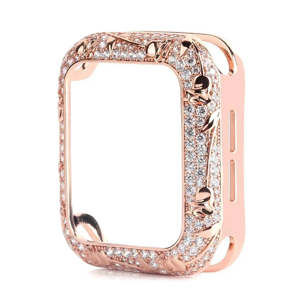 Armor Carved Diamond Protective Case Compatible With All Apple Watch Series