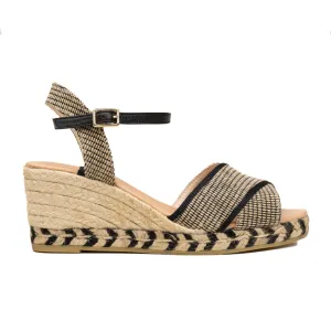 AROS Black wedges espadrilles
