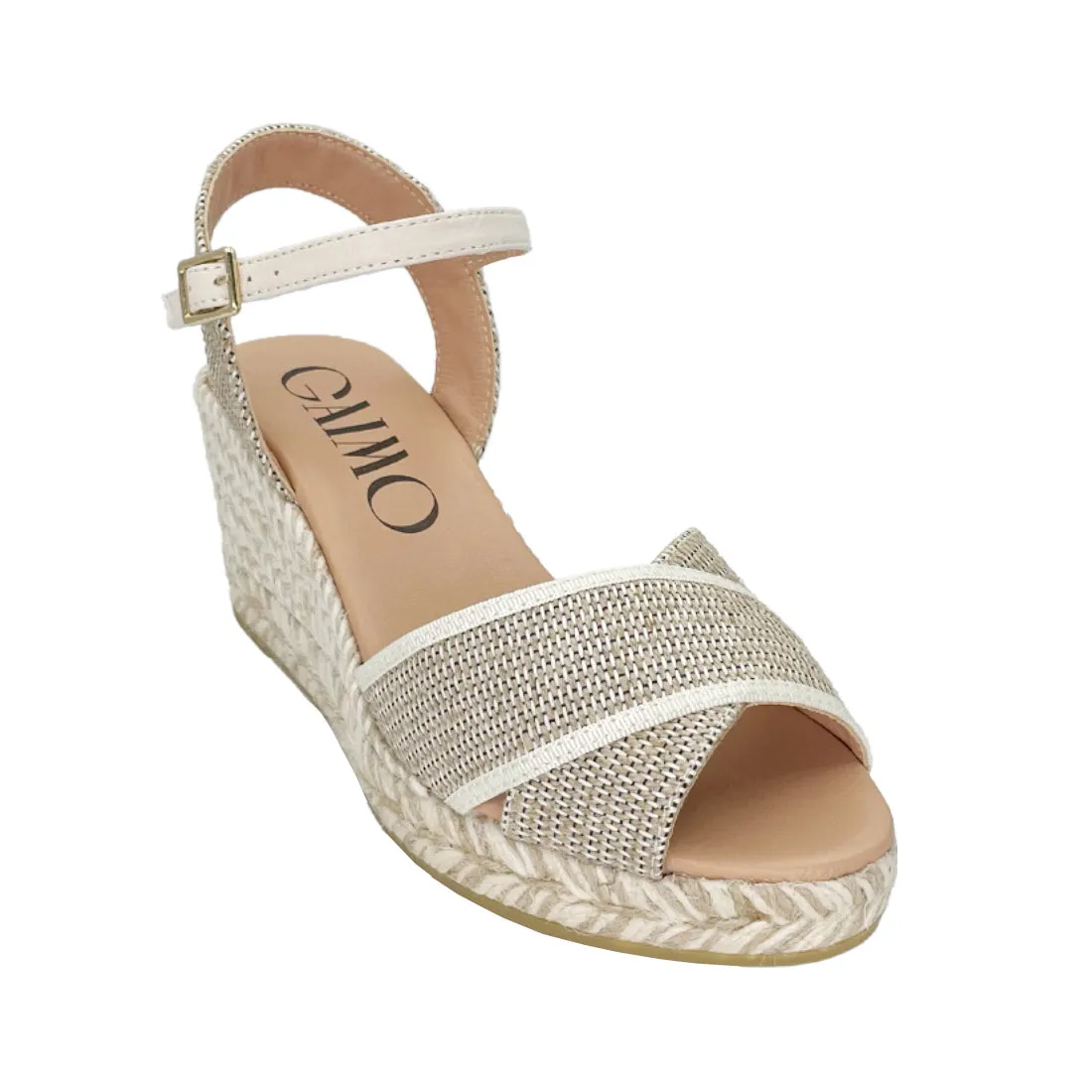 AROS White wedges espadrilles
