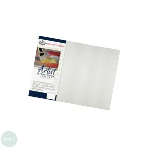 Artists Stretched Canvas - STANDARD Depth - WHITE PRIMED Cotton - SINGLE  - ESSENTIALS -  14 x 18" (356 x 457 mm)