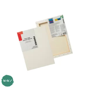Artists Stretched Canvas - STANDARD Depth - WHITE PRIMED Cotton - SINGLE - REEVES -  10  x14" (356 x 254mm)