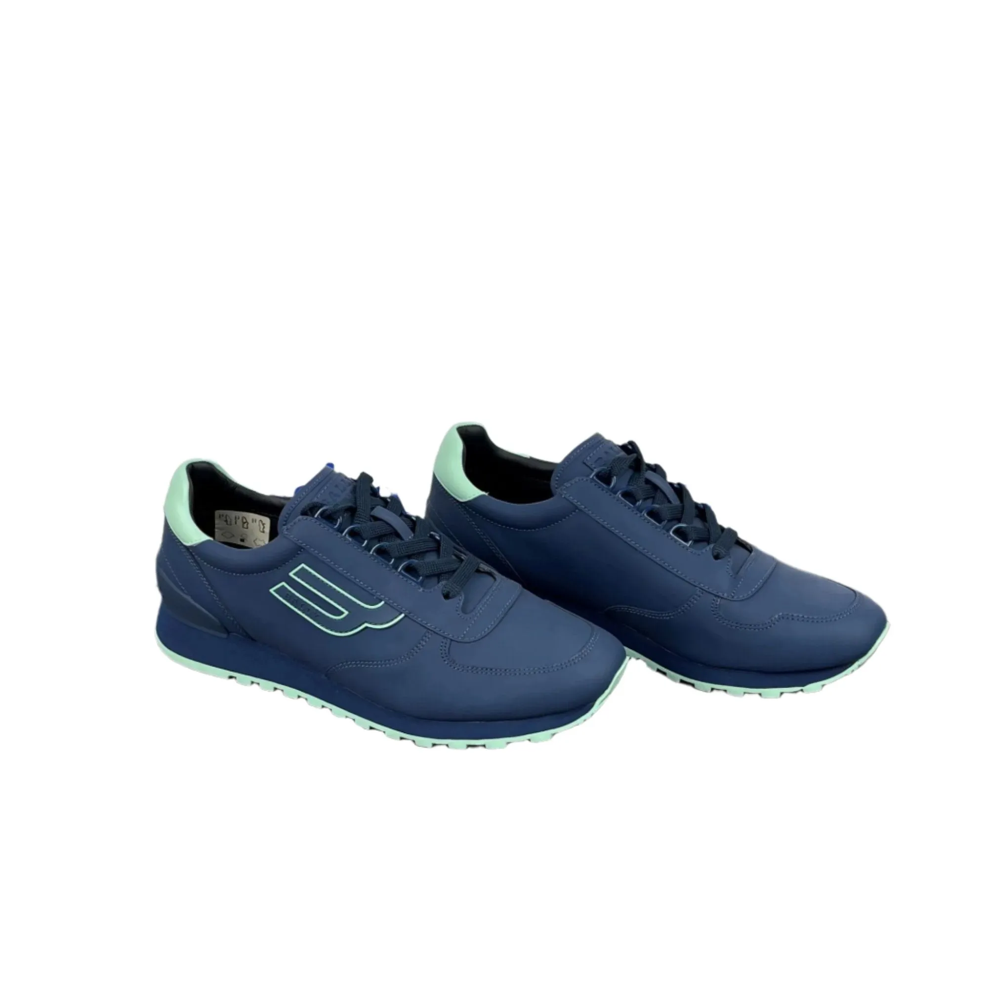 Bally Gavino Blue Sky Leather Sneakers