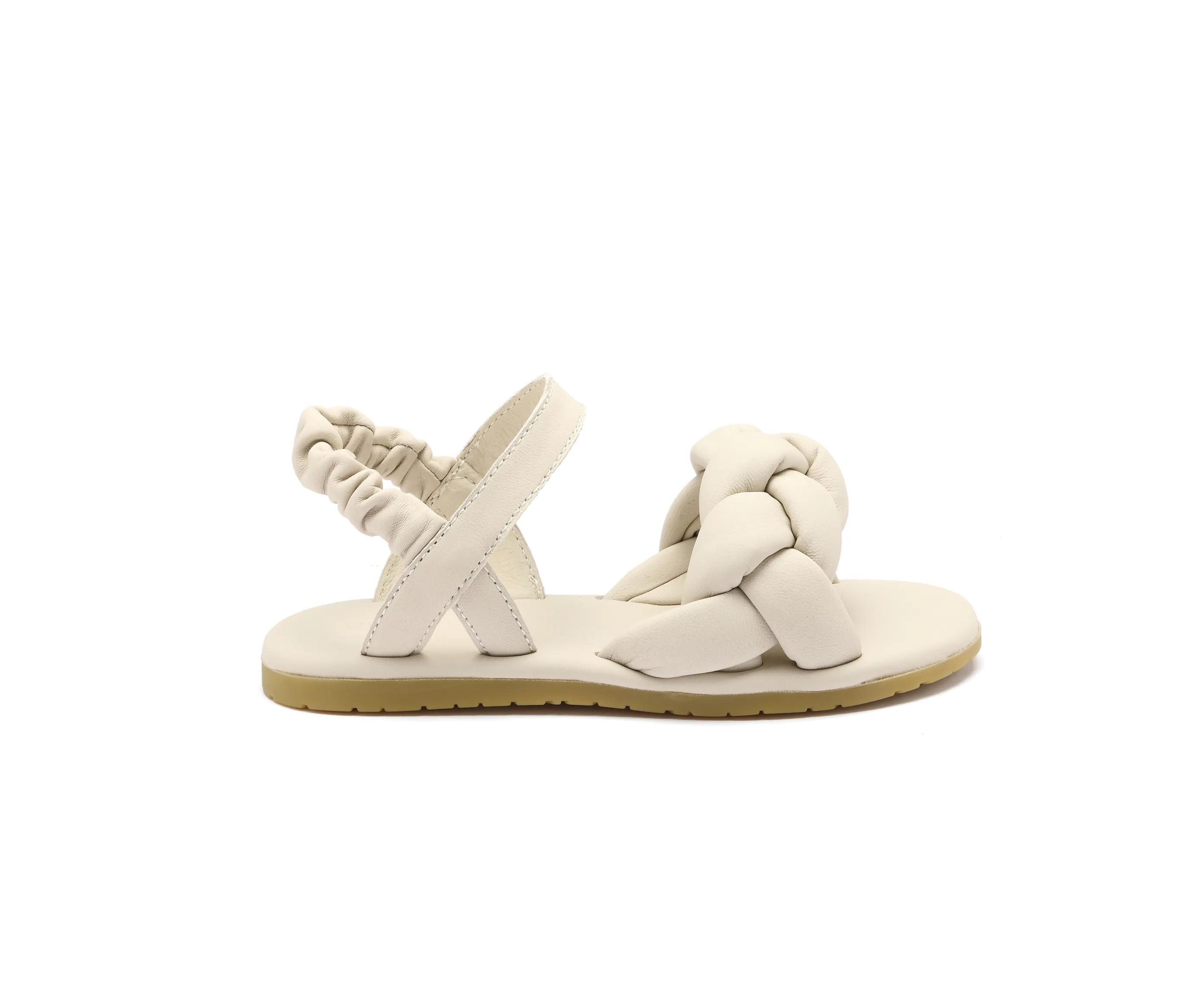 Benz Sandals | Cream Sheep Leather