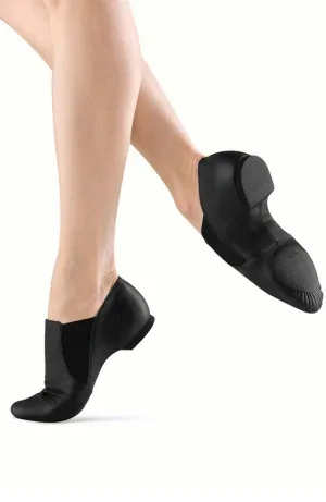 Black Elasta Bootie Jazz Shoes - Adult