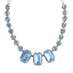 Blue crystal necklace