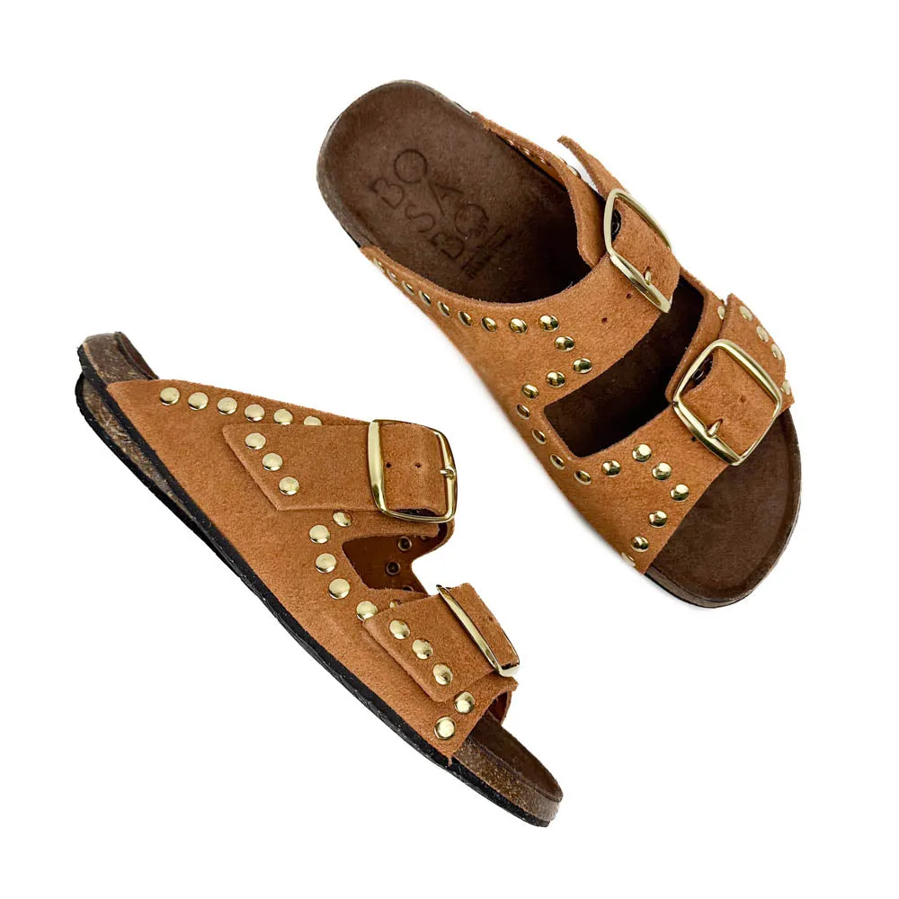 Bosabo - 430 Lisa Rivet Sandals (Caramel)