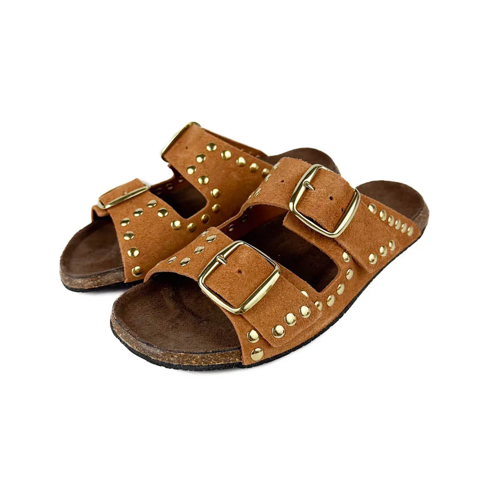 Bosabo - 430 Lisa Rivet Sandals (Caramel)