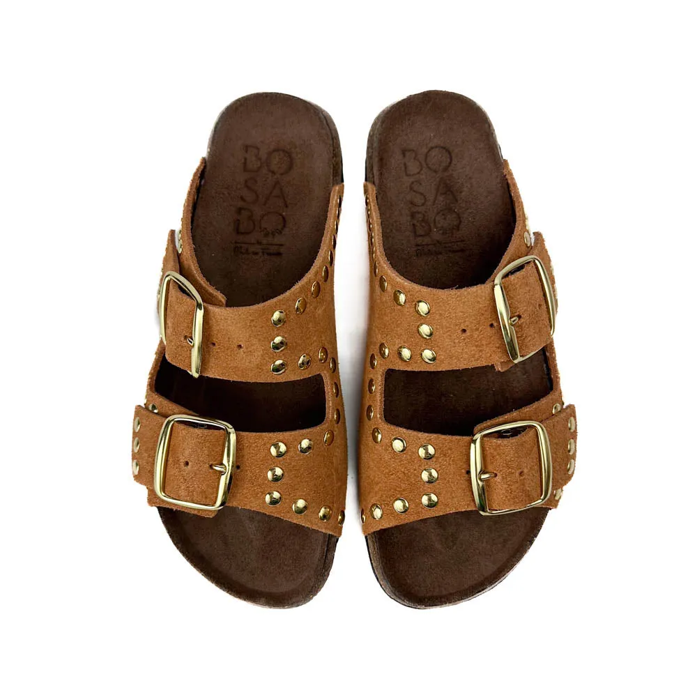 Bosabo - 430 Lisa Rivet Sandals (Caramel)