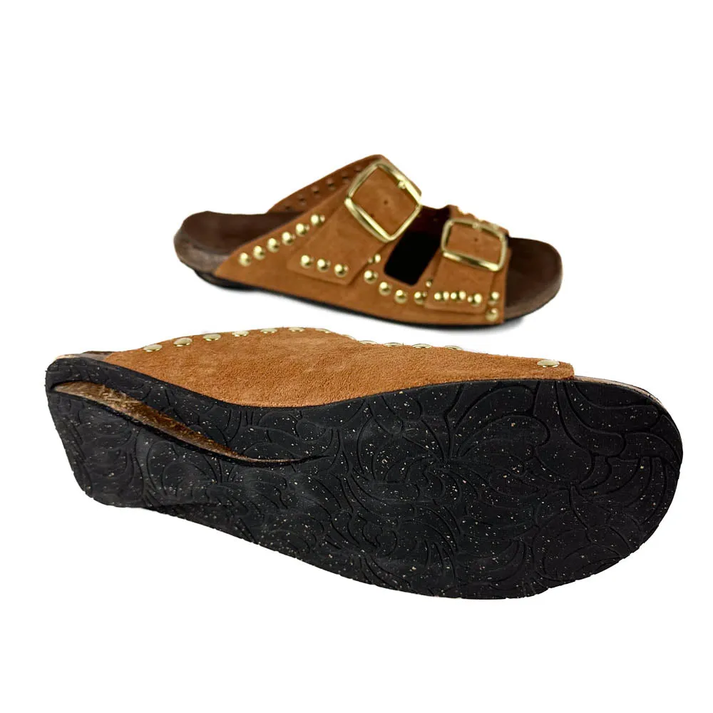 Bosabo - 430 Lisa Rivet Sandals (Caramel)