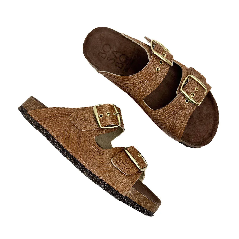 Bosabo - 496 Raffia Sandals (Naturel)