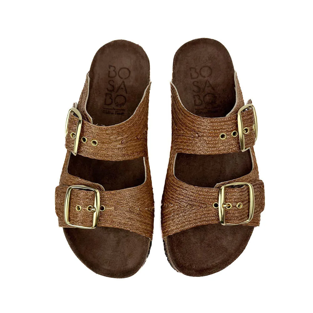 Bosabo - 496 Raffia Sandals (Naturel)