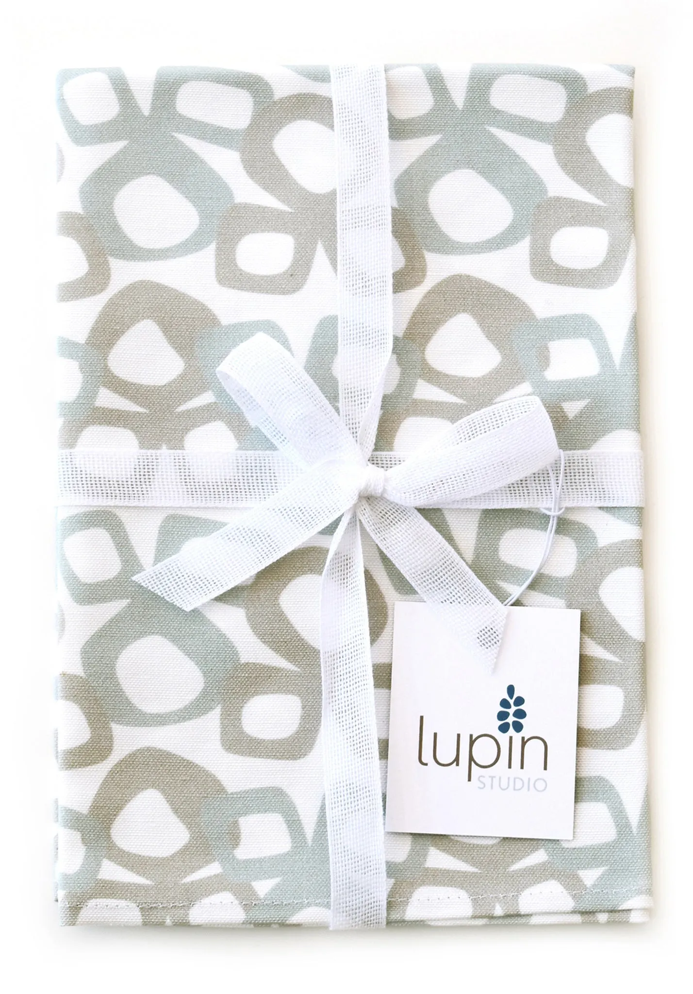 Bow Linen Cotton Tea Towel (18.5x25) – Stone