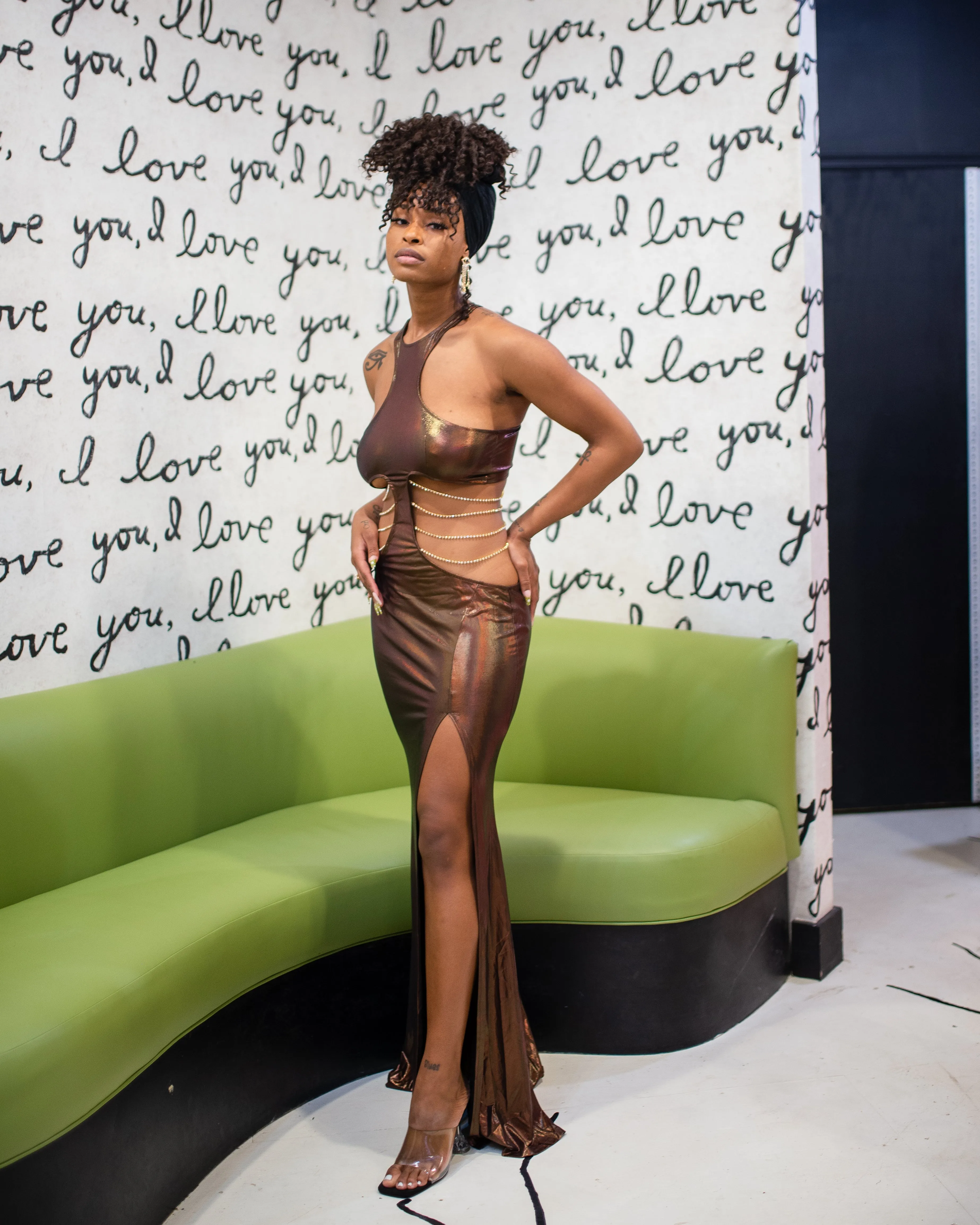 Bronze Goddess Gown