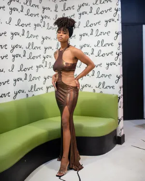 Bronze Goddess Gown