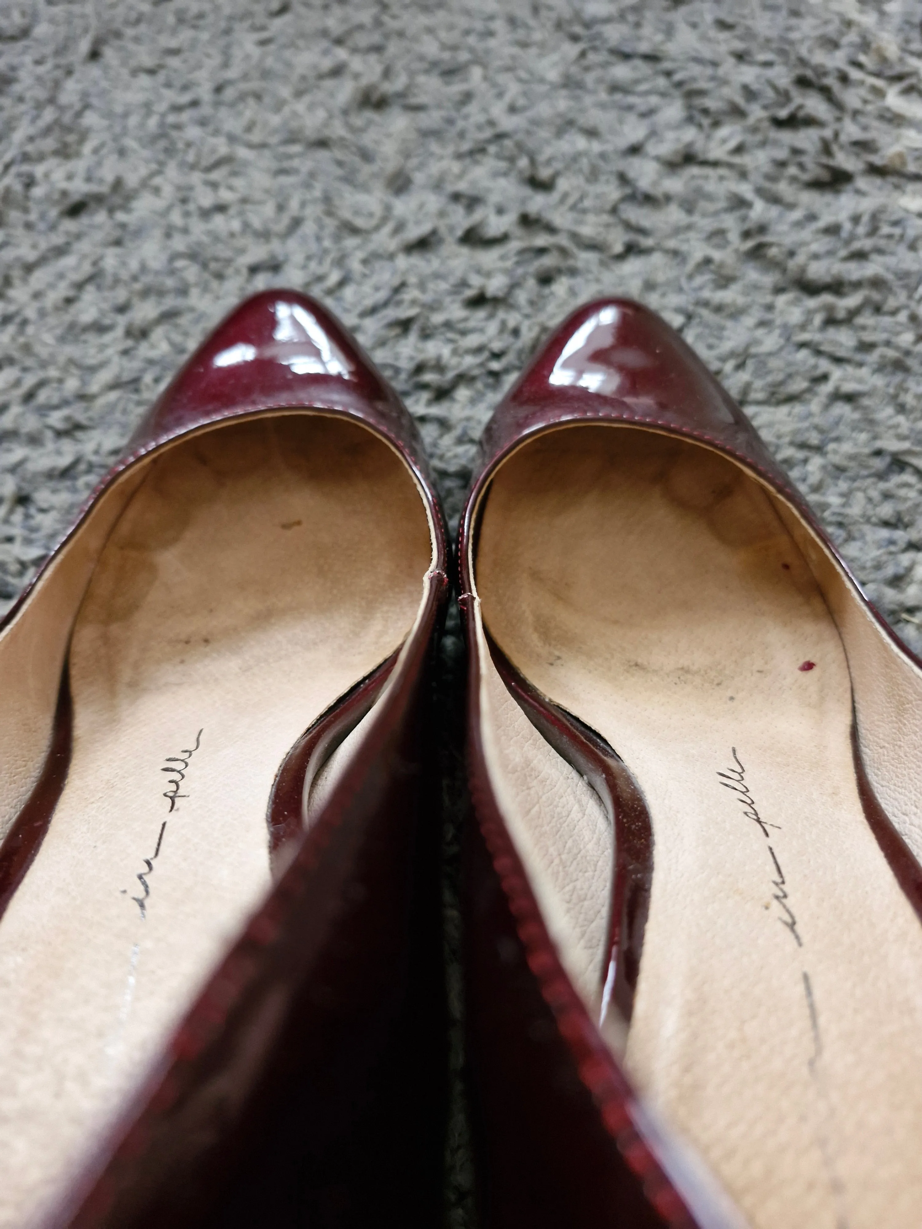 Burgundy Mida in Pelle / Well Worn/ UK6