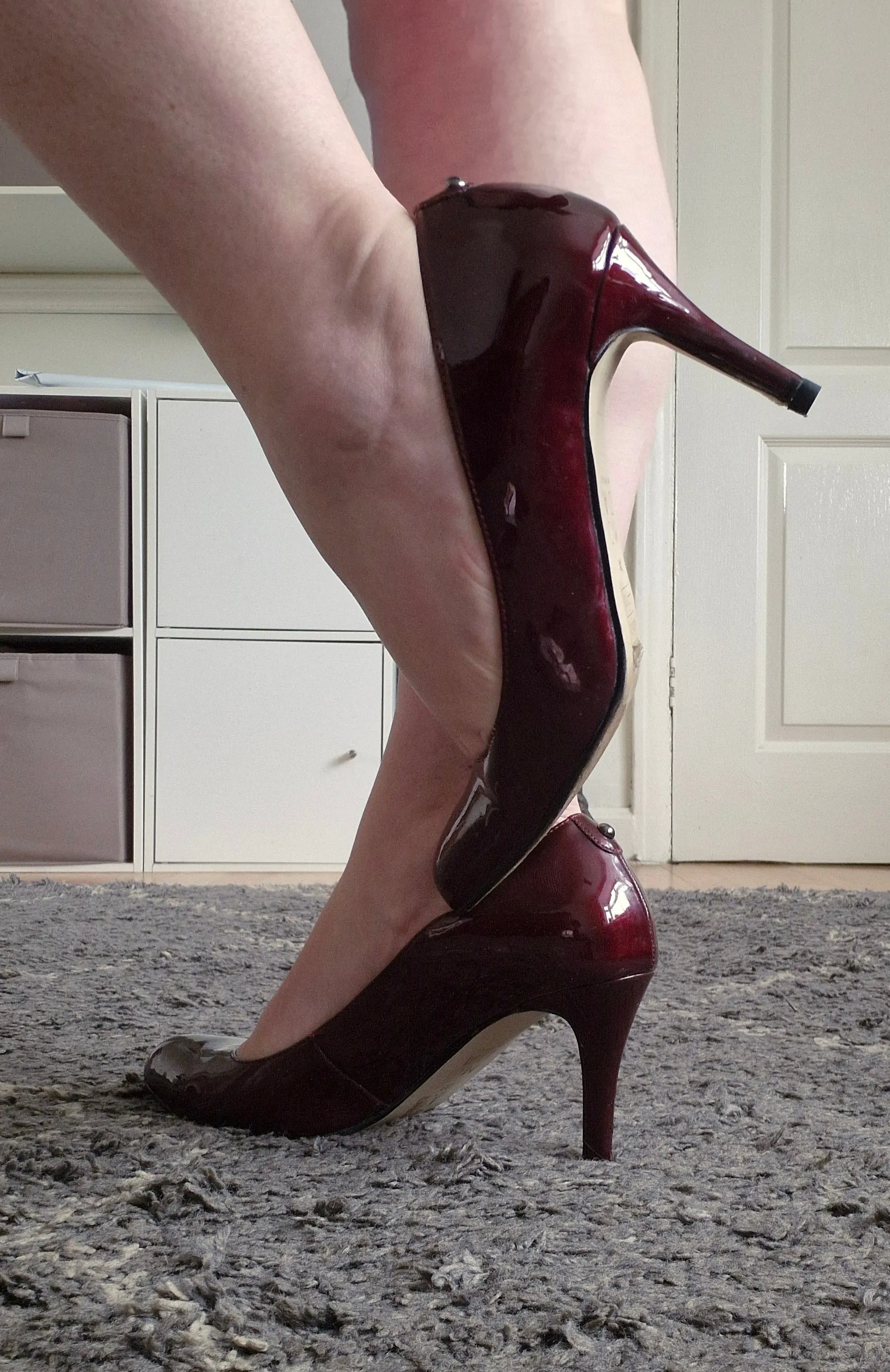 Burgundy Mida in Pelle / Well Worn/ UK6