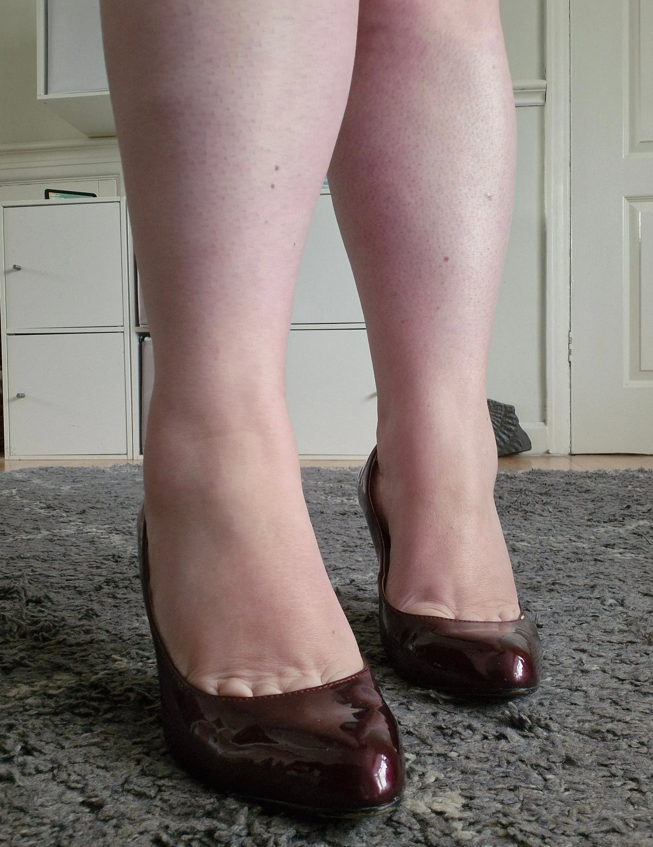 Burgundy Mida in Pelle / Well Worn/ UK6
