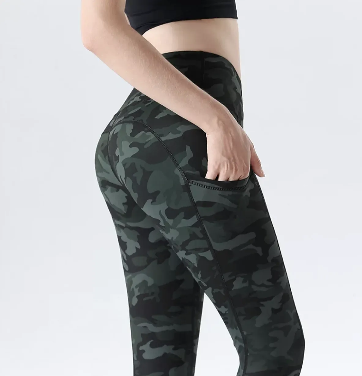 Camo High-Waisted Workout Leggings