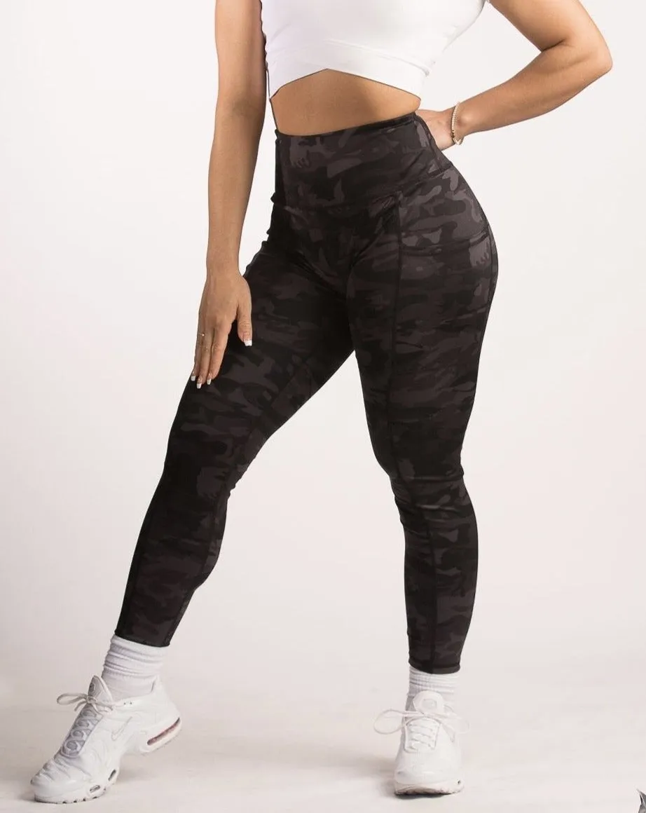 Camo High-Waisted Workout Leggings