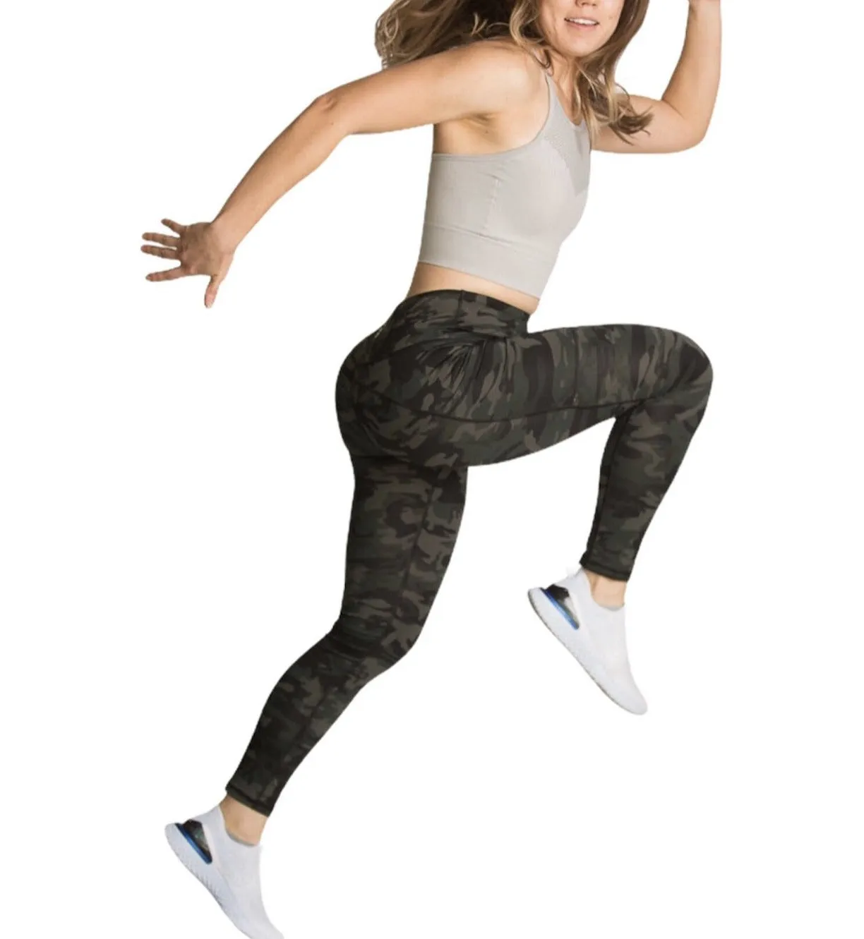 Camo High-Waisted Workout Leggings