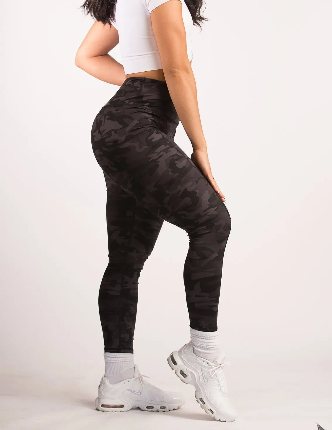 Camo High-Waisted Workout Leggings