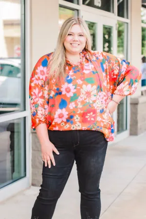 Canvas of Life Floral Blouse