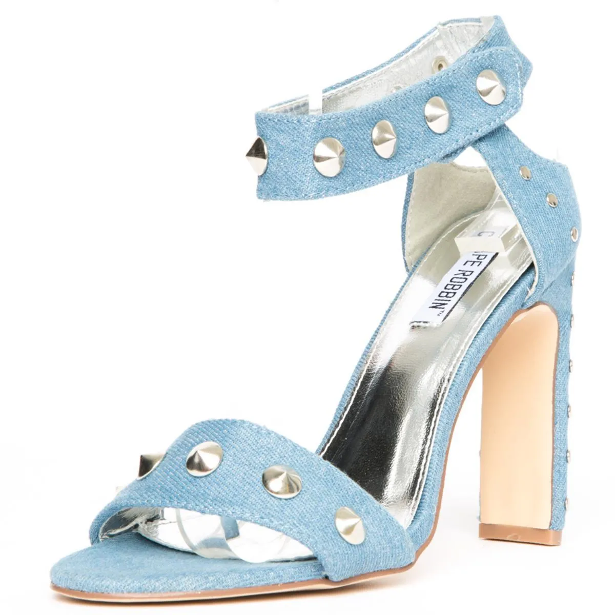 Cape Robbin Jen-17 Denim High Heels Denim
