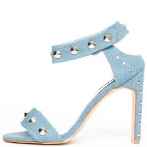 Cape Robbin Jen-17 Denim High Heels Denim
