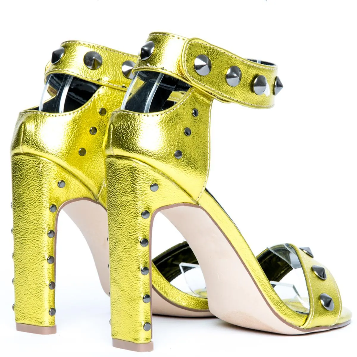 Cape Robbin Jen-17 Gold High Heels Gold