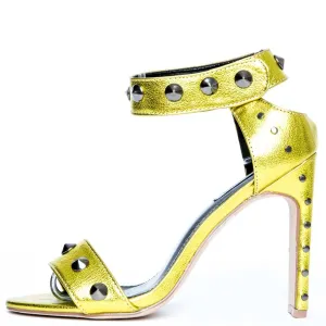 Cape Robbin Jen-17 Gold High Heels Gold