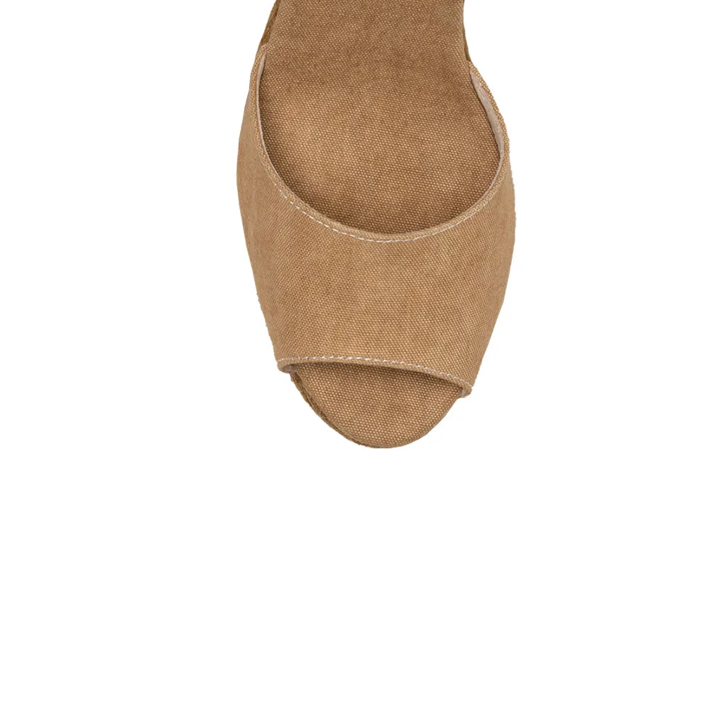 CAPUA Camel wedges espadrilles