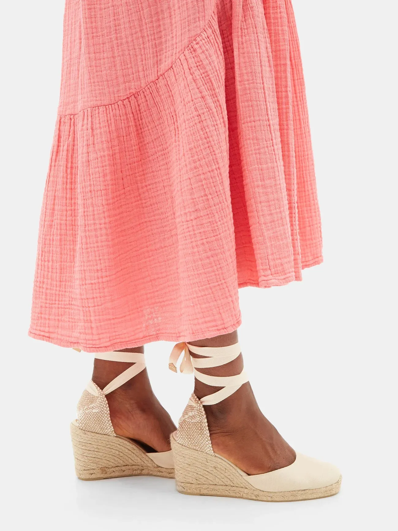 Carina 80 canvas & jute espadrille wedges - Neutral/Ivory