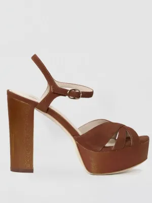 CASSIE SANDAL - CINNAMON SUEDE