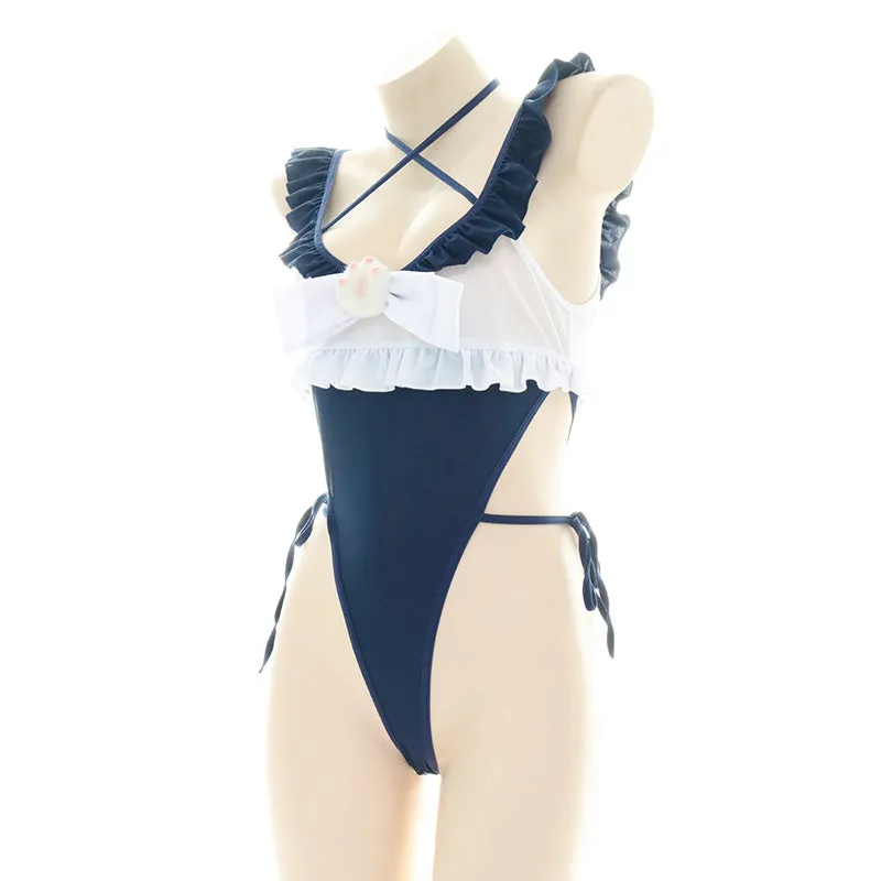 Cat claw high cut swimsuit AN0297