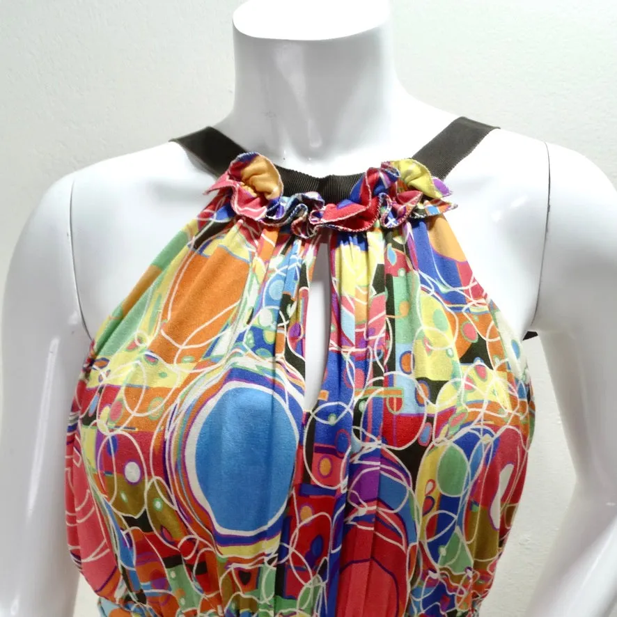 Chanel Spring 2008 CC Silk Halter Dress