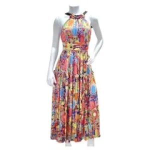 Chanel Spring 2008 CC Silk Halter Dress