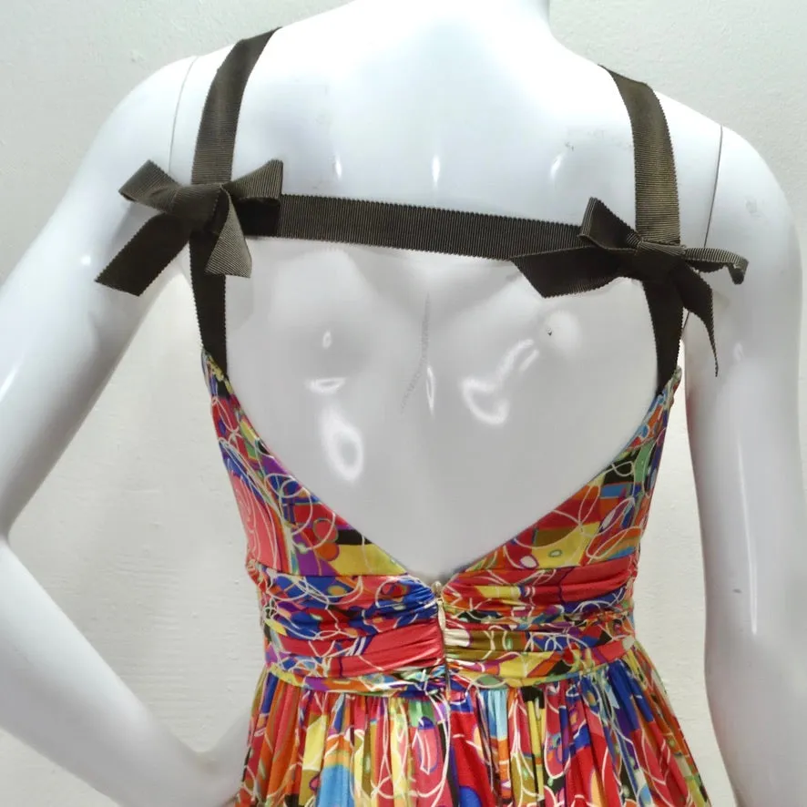 Chanel Spring 2008 CC Silk Halter Dress