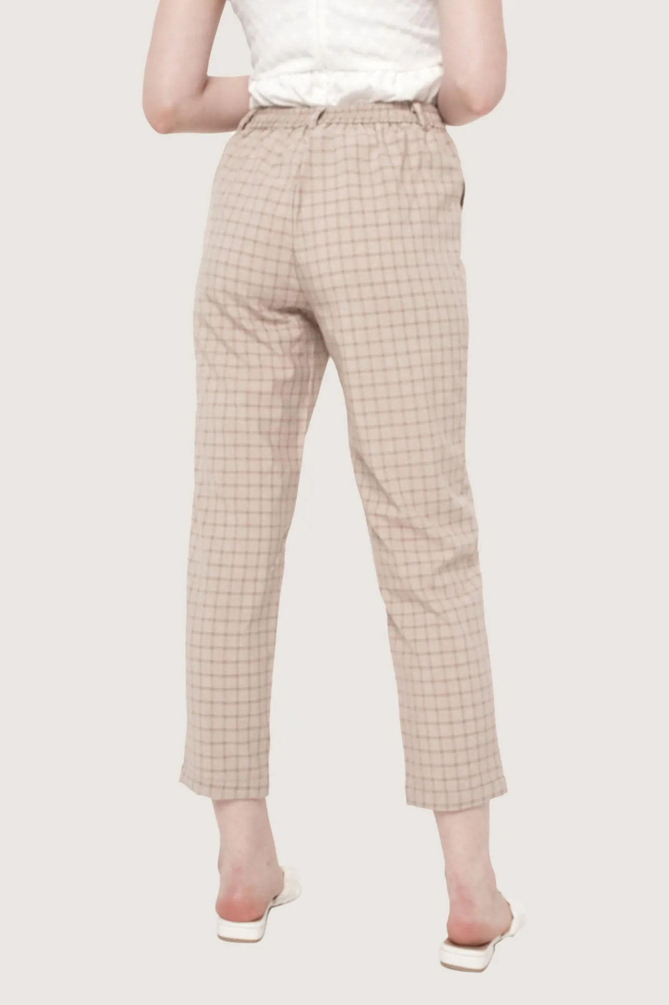 Checkered Ankle Length Cozy Pants